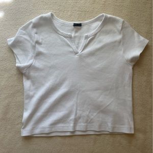 Brandy Melville White Crop